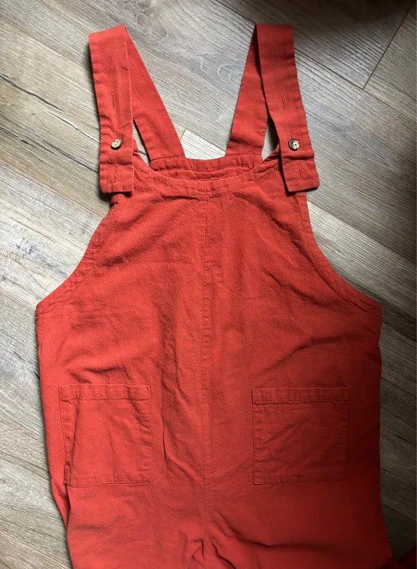 SHEIN Overalls Linen Orange - Image 3