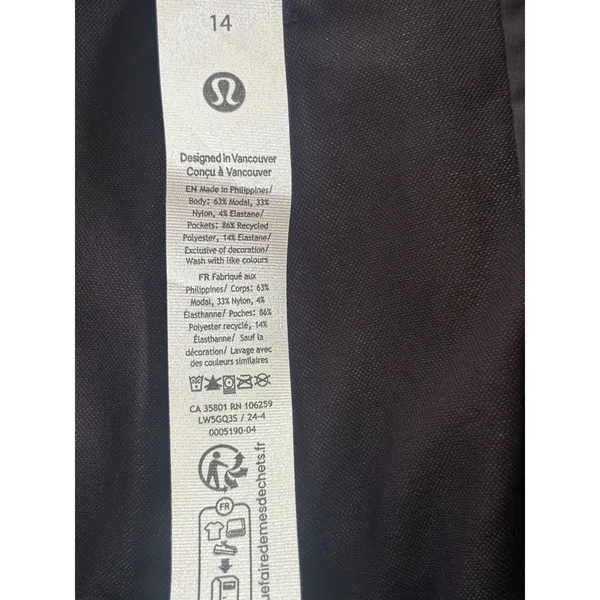 Lululemon Pleat Front High Rise Wide Leg Trouser size 14 gorpcore‎ minimalist - Image 9