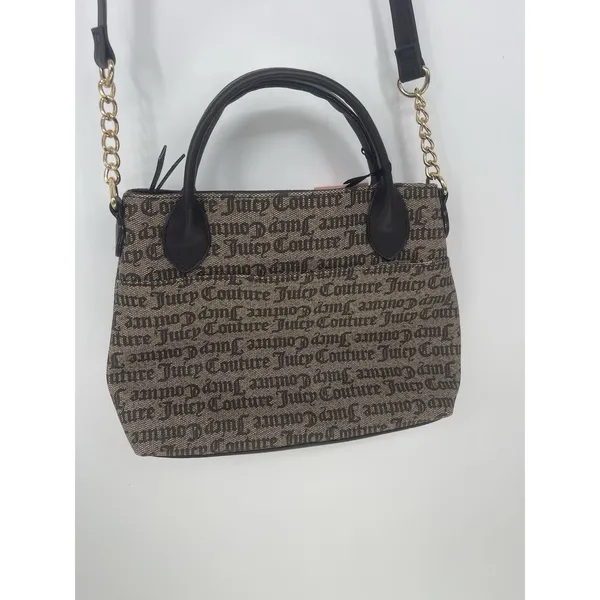JUICY COUTURE LOVE NEVER DIES MINI TOTE CROSSBODY‎ BAG Brown TAUPE - Image 6