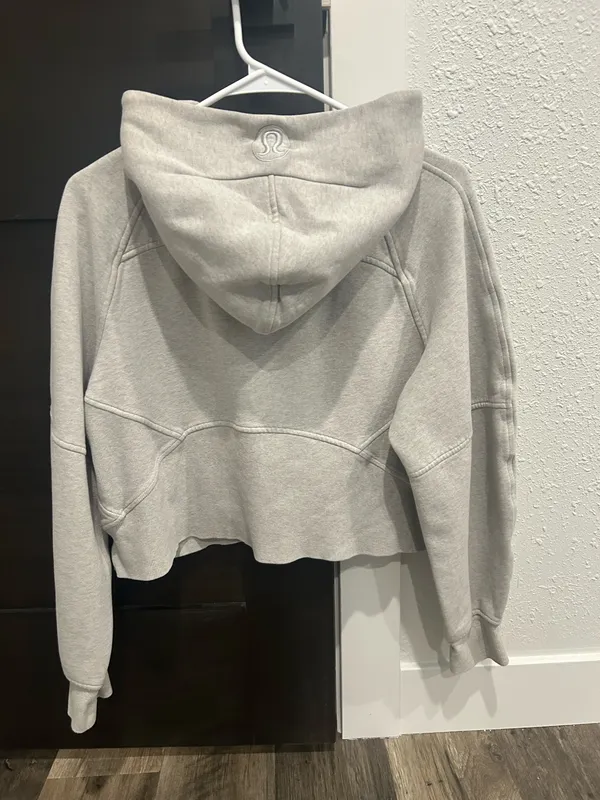 Lululemon Scuba Hoodie Oversized Half-Zip M/L Heathered Grey - Image 2