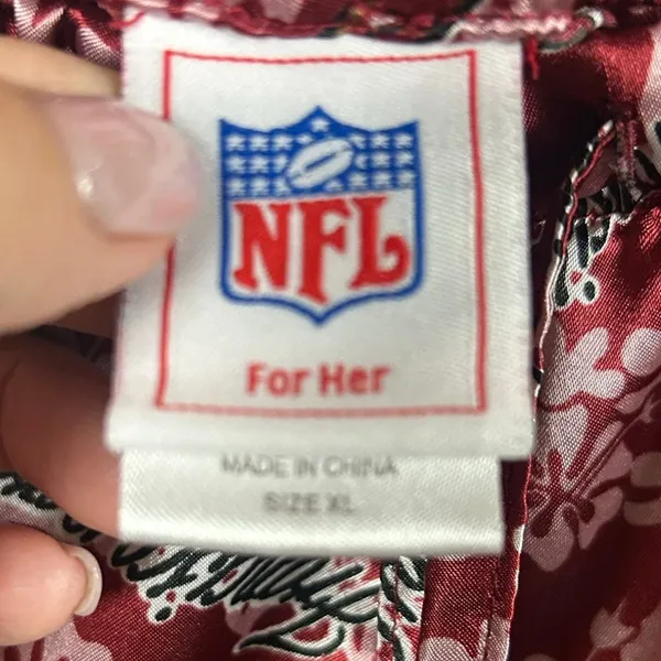 NFL for Her San Francisco 49ers Red Silky Pajama Pants size XL - Image 5
