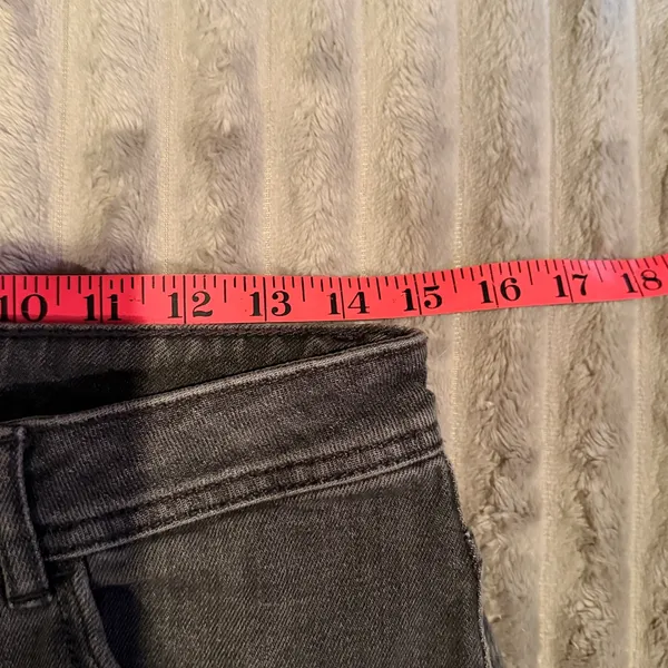 Sézane Denim Womens Gray High Waisted Straight Jeans Size FR40 US8 Charcoal Wash - Image 4