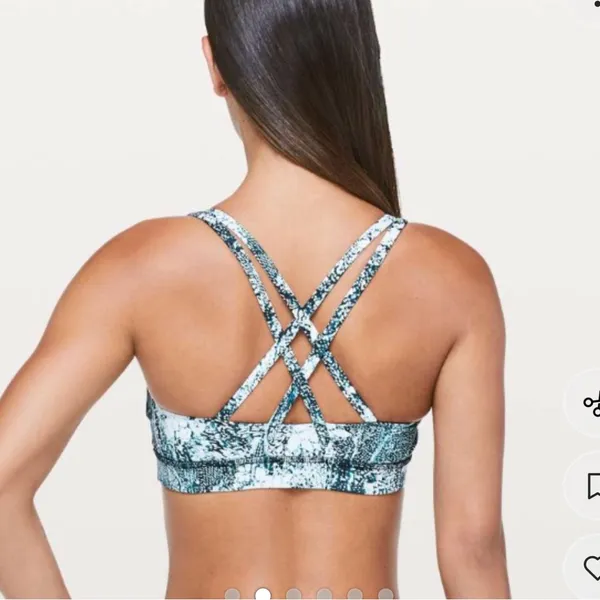 lululemon athletica energy wild wind Patterned Sports‎ Bra 10 - Image 2