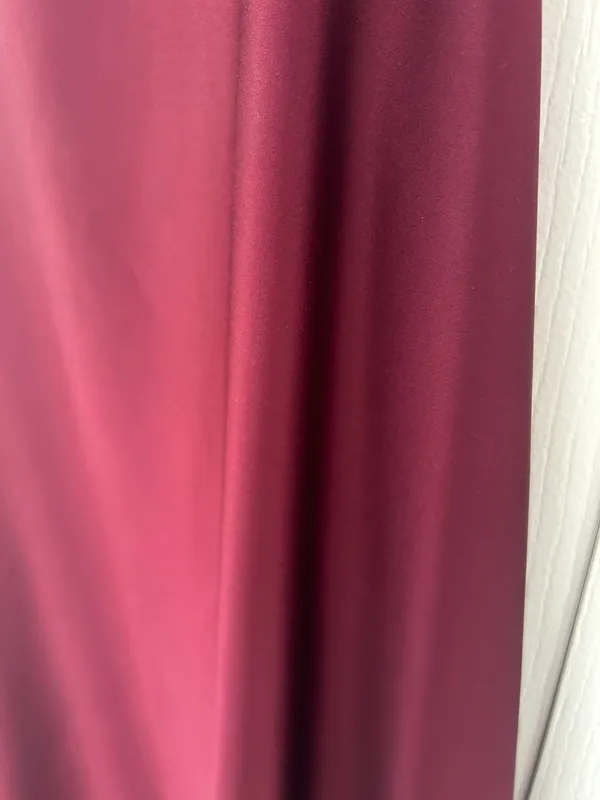 David's Bridal Dark Red/maroon Satin Dress - Image 3