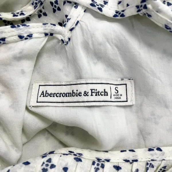 Abercrombie Fitch Womens Ruffle Top Small Romantic Cottage Boho Dainty Soft Girl - Image 8
