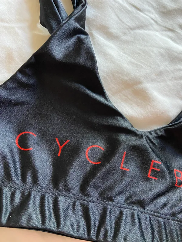 Gold Sheep Cyclebar Branded Sports Bra - Image 3