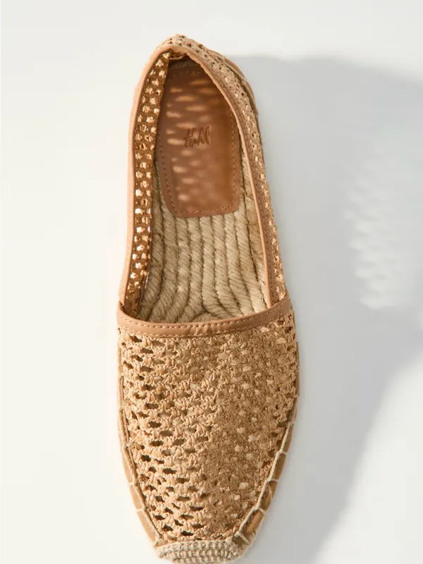 H&M Crochet Espadrille Slip-On - Brown - Image 2