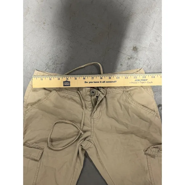 Bebop City Streets Cargo Pants Straight Leg Drawstring Hem Y2K Gorpcore size 3 - Image 6