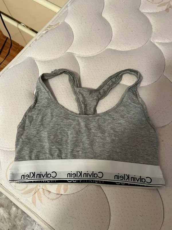Calvin Klein grey modern cotton unlined bralette - Image 6