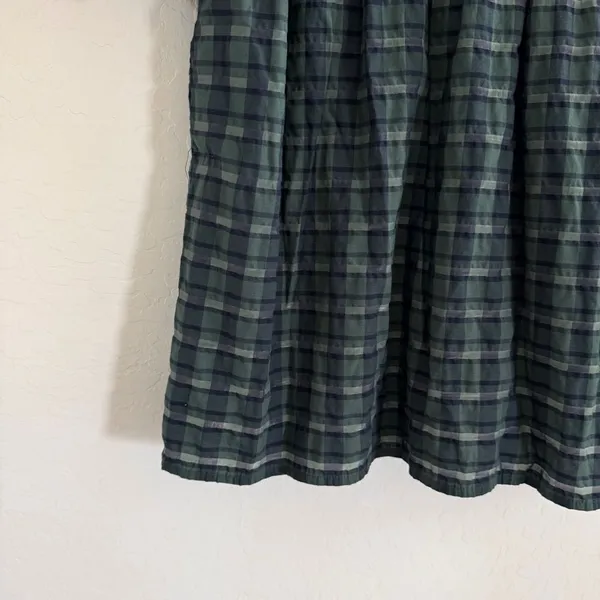 MADEWELL Marianna Puff-Sleeve Mini Dress in Plaid NI640 Size S - Image 11