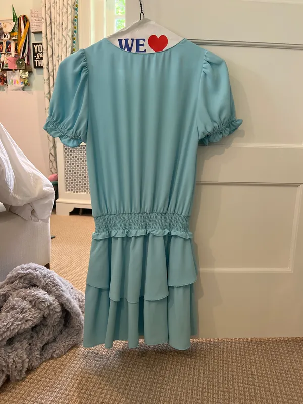 Amanda Uprichard Mini Dress Blue - Image 2