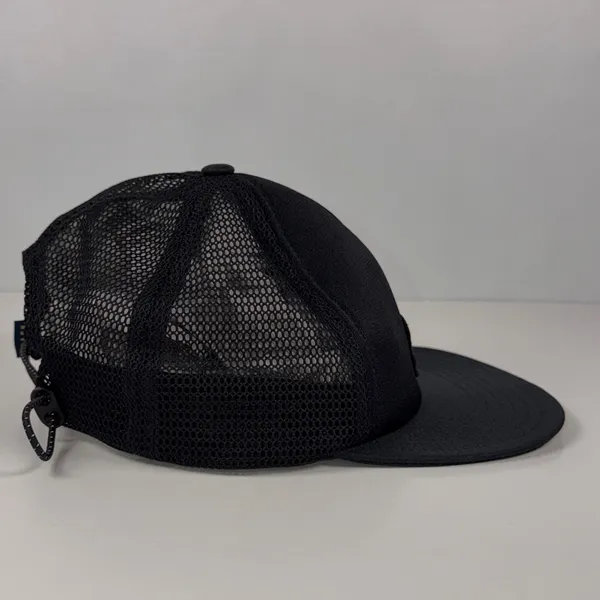 Roark Peaking Packable Trucker Hat Black Sage Logo NWT One Size - Image 4