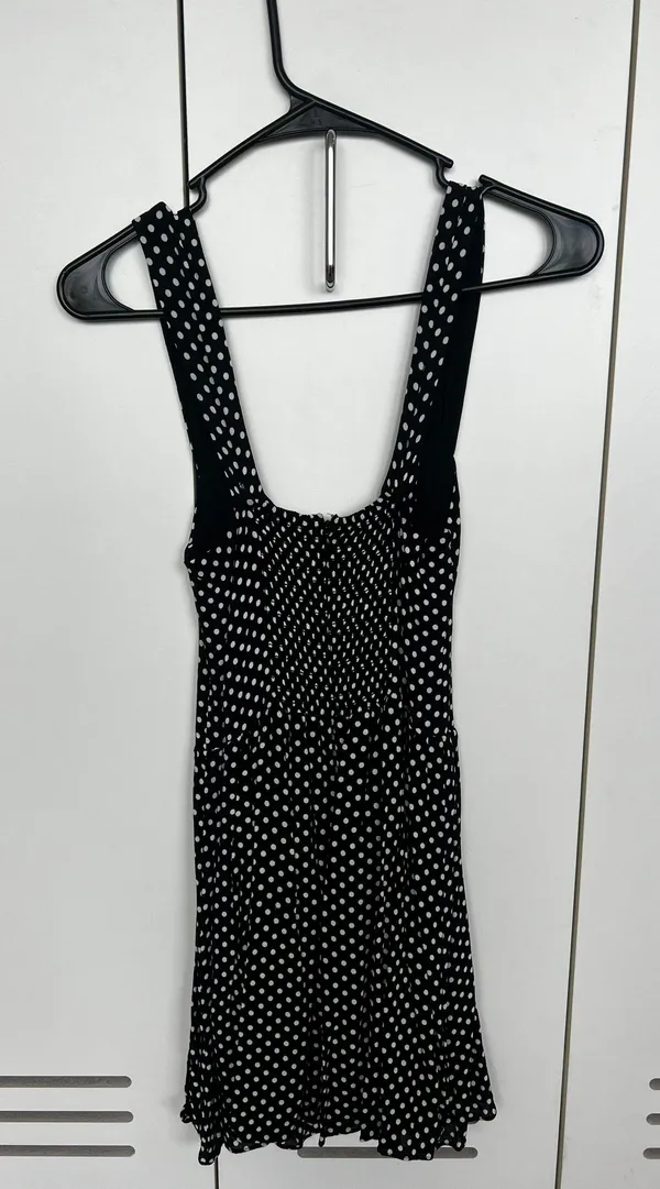 Reformation Black & White Polka Dot Dress - Image 7