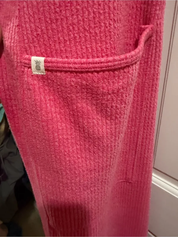 Simply Southern Women’s Pink Sleeveless Knit Jumpsuit with Pockets size Large - Image 5