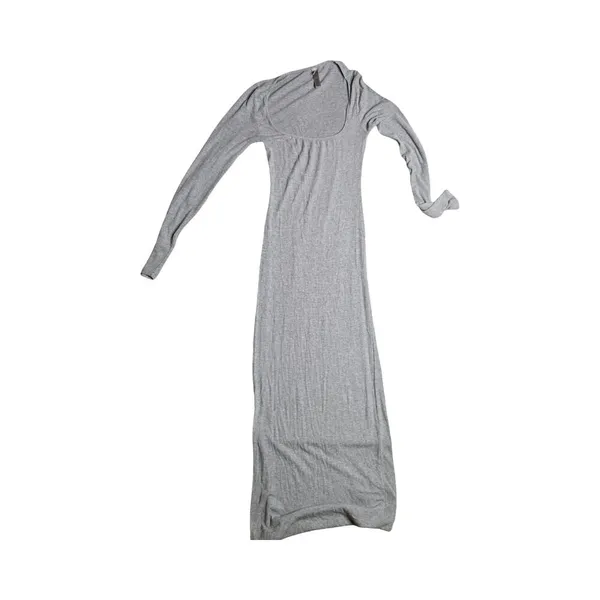 Skims‎ Soft Lounge Long Sleeve Dress in Heather Gray Size: S - Image 2