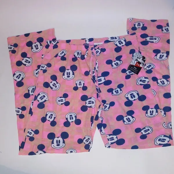 Disney Mickey Mouse Pajama Pants Pink | Women’s Medium | Lounge Sleepwear - Image 3