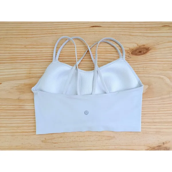Lululemon Align Bra Gray Size S Nulu Fabric Cross Back Yoga Sports Bra - Image 5