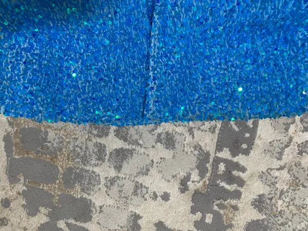 Nasty Gal Blue Sequin Flare Trousers - Image 3