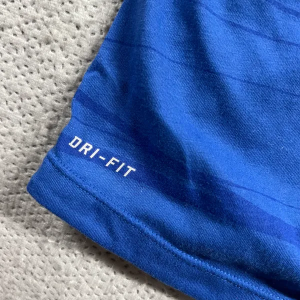 Running Dri-Fit Blue Hooded 1/4 Quarter Zip Active Top Size Large EUC - Image 2