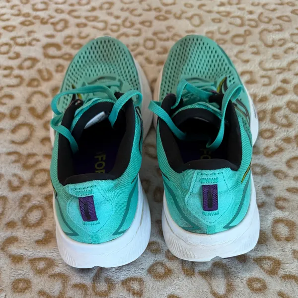 Saucony Women's Ride 15 Teal Green Running Athletic Shoes Size: 9.5 - Image 3