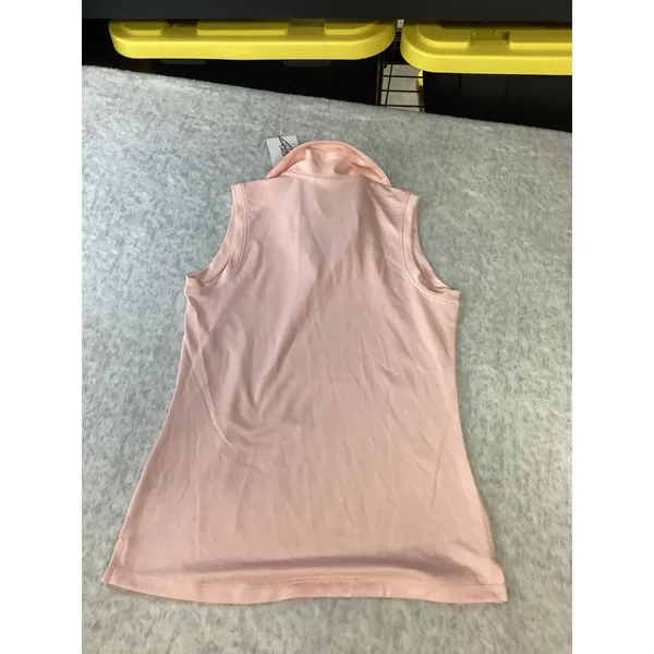 Walter Hagen Clubhouse Scallop Sleeveless Polo Pink Blossom‎ XS WGH11518 NWT - Image 4