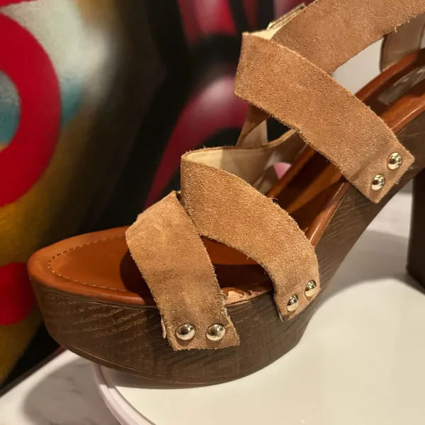 INC International Concepts Camira Suede Studded Platform Block Heel Sandals - Image 11