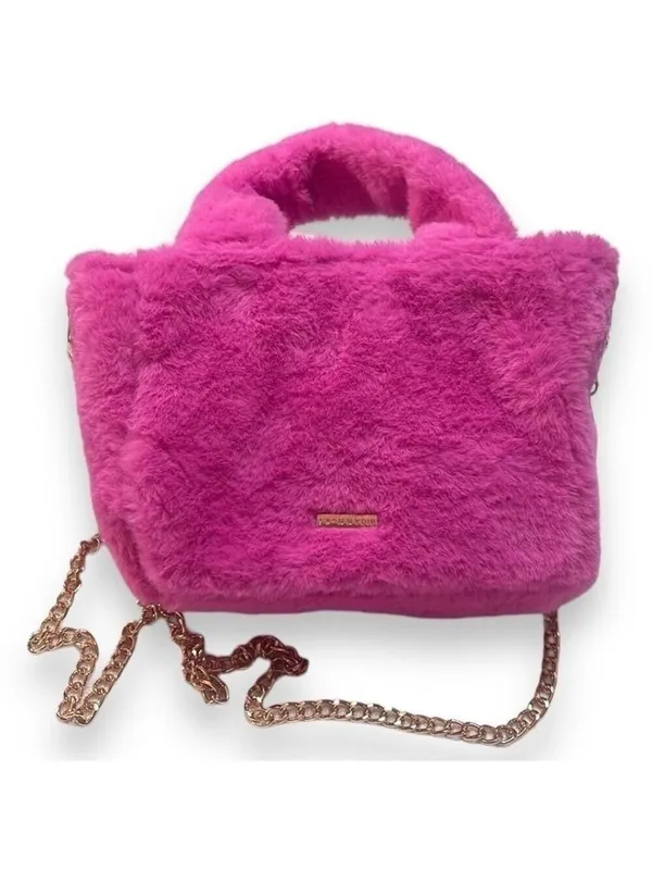 Barbie & Skinnydip London Collaboration Pink Furry Crossbody RARE Purse Bag - Image 5