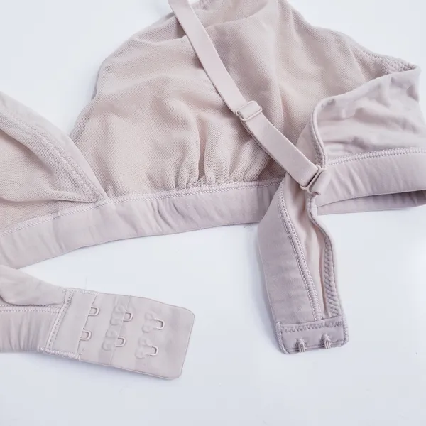Skims Cream Unlined Mesh Bralette - Image 5