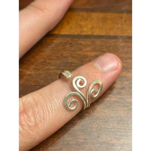 925 sterling silver ring band h96 1.49g size 5 - Image 4