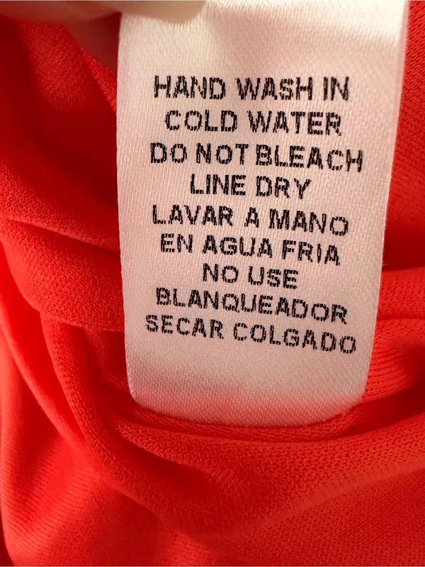 Entro Tiered Midi Dress Large Red Orange Ruffle Sleeve Back Cutout NWOT(A906) - Image 15
