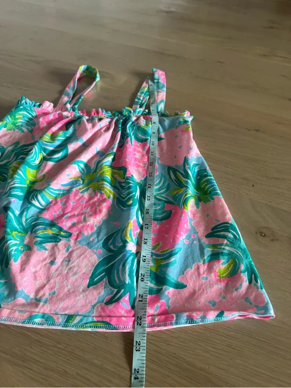 Lilly Pulitzer Jia Tank Blue Ibiza Pineapple Shake size small - Image 8