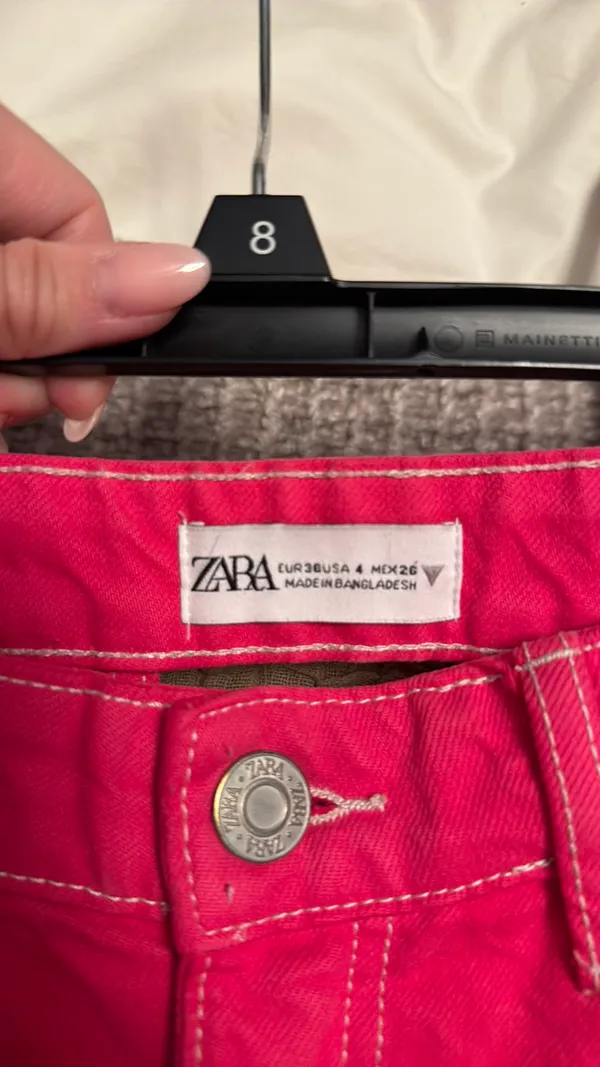 Hot Pink ZARA Pants Wide-Leg - Image 3