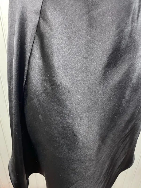 Victoria's Secret Y2K Black Satin Lace Chemise Slip Dress Size Medium Whimsigoth - Image 11