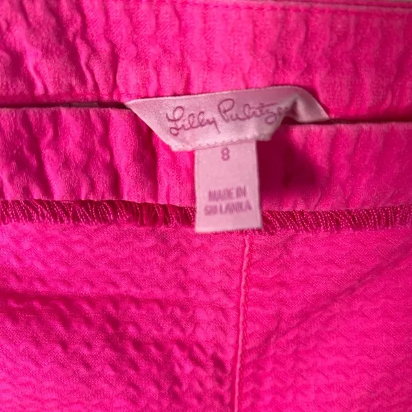 Lilly Pulitzer Bright Pink Athletic Shorts AA570 - Image 2