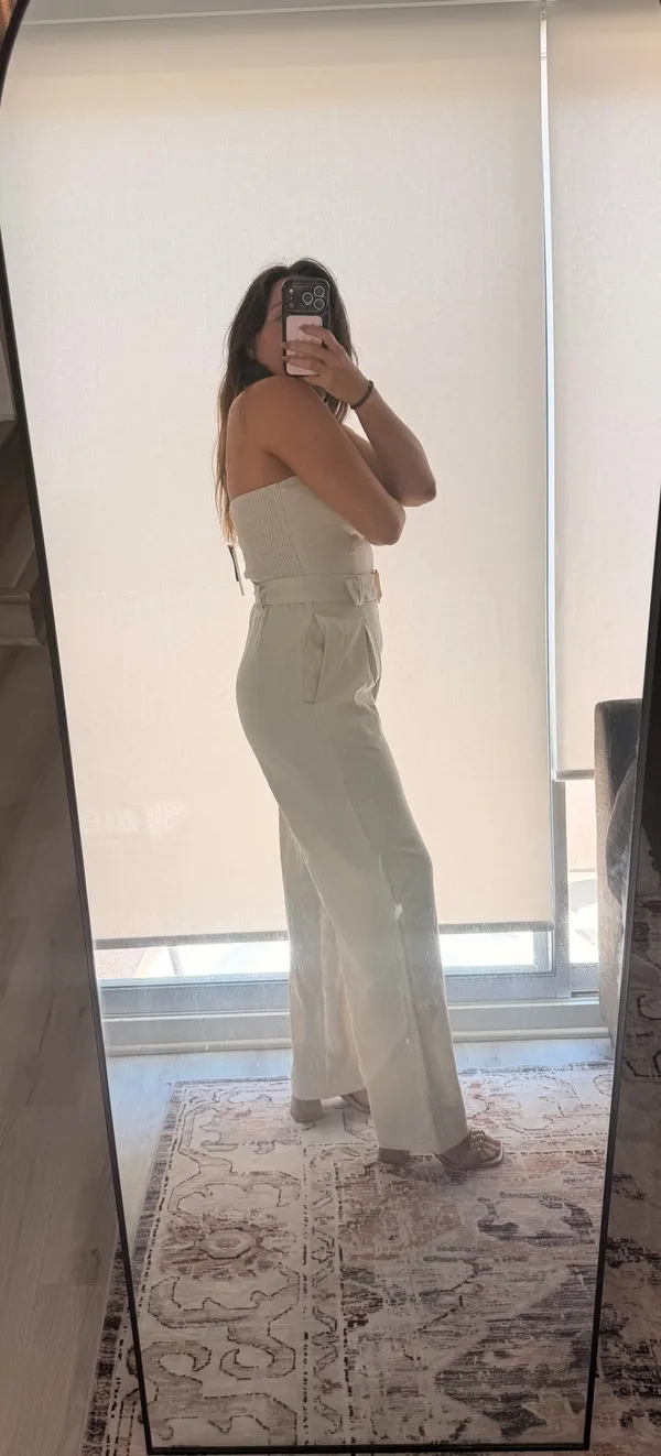 Boutique Linen Jumpsuit - Image 2