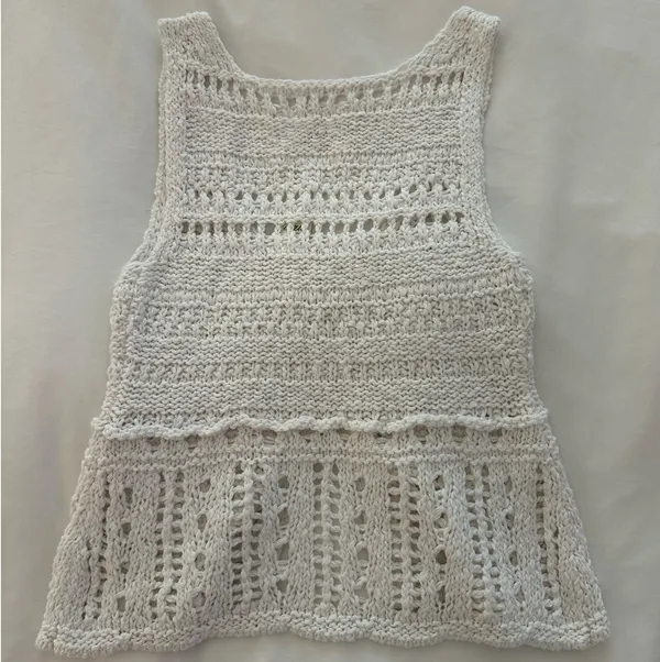 Aerie Open Knit Crochet Top NWT - Image 2