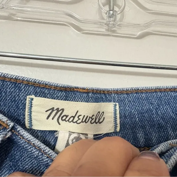 Madewell The 90s Straight Jeans High Rise Vintage Wash Women’s Size 25 - Image 6
