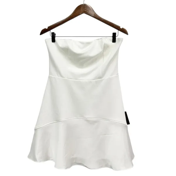 Lulus Compelling Style White Strapless Mini Dress size Large NWT - Image 3