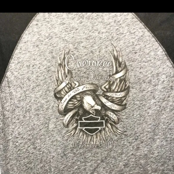Harley Davidson 3/4 sleeve tee M - Image 6