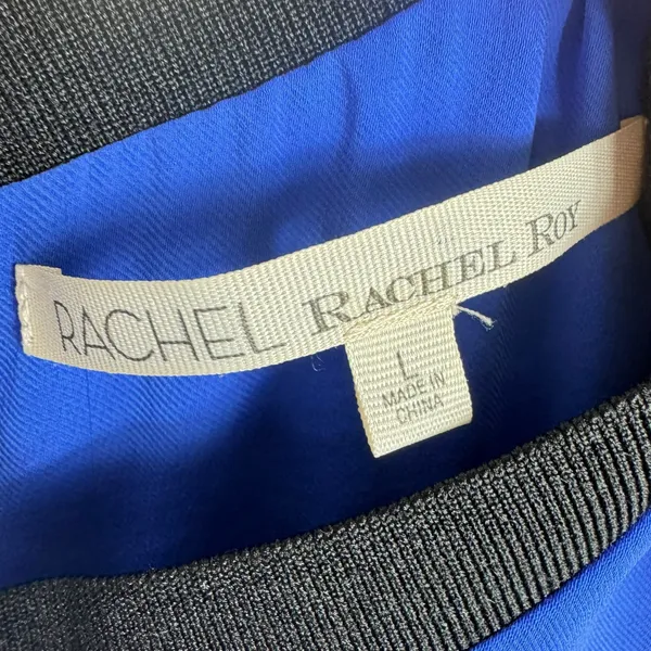 Rachel Rachel Roy Royal Blue Sleeveless‎ Line High Slit Midi Dress Size Large - Image 6