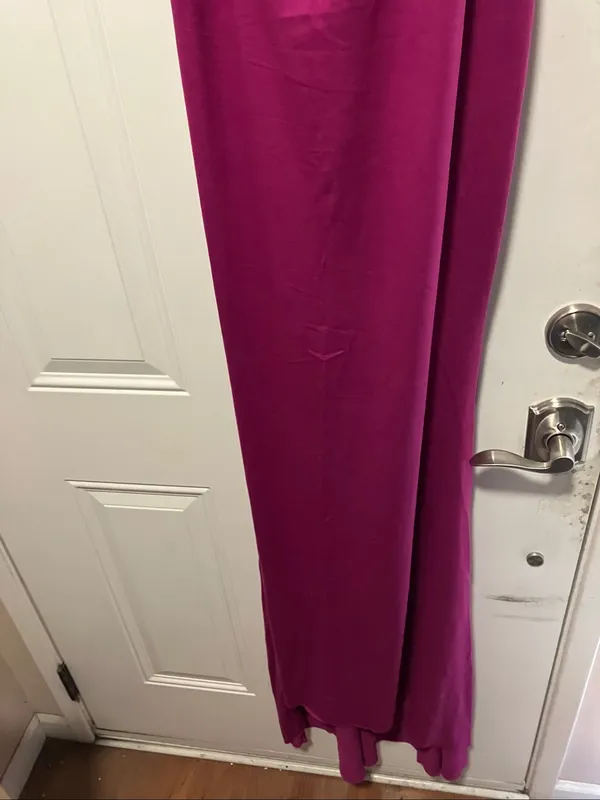 Women’s Off-Shoulder Ruffle Maxi Dress - Magenta Large - Image 10
