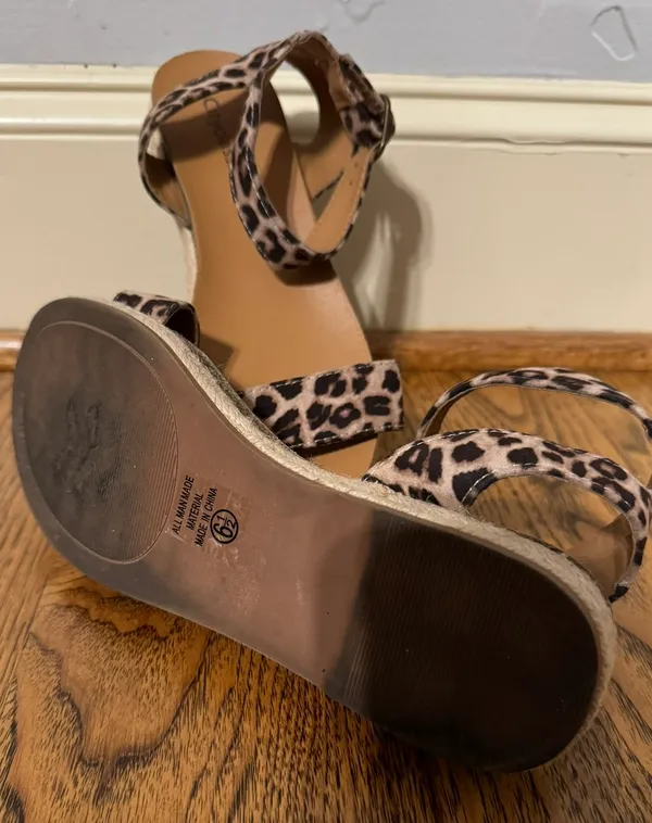 City Classified Womens - Cheetah Print Ankle Strap Slingback Sandals - Image 4
