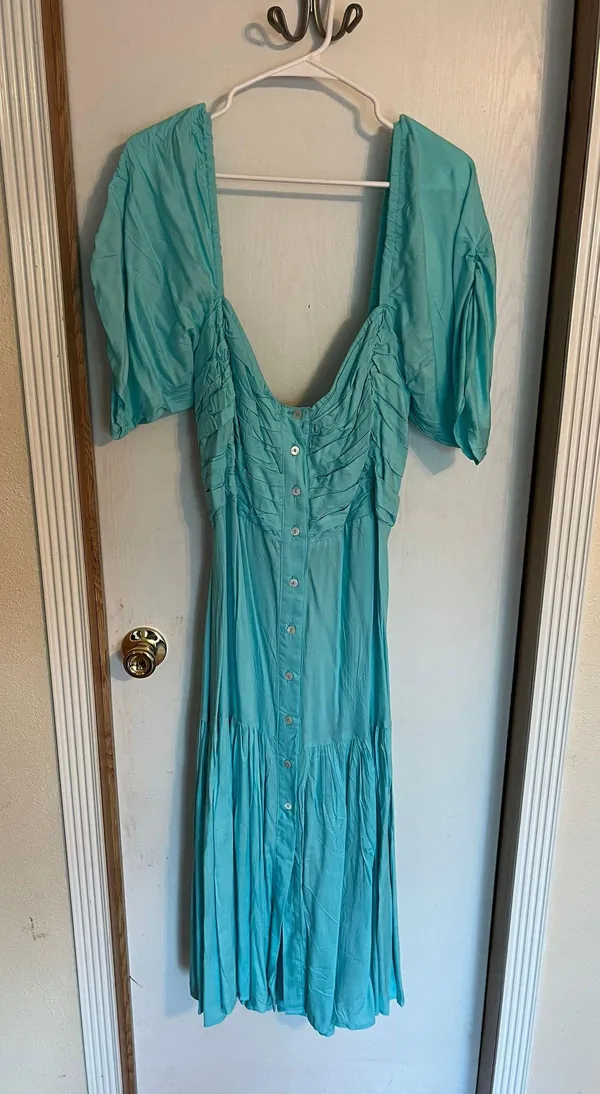 e.l.f. Brand New & Never Worn Smocked Blue Dress - Image 8