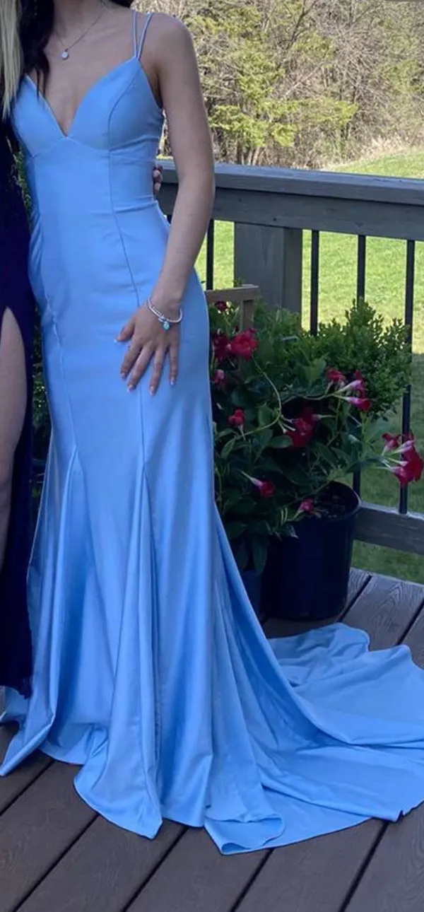 Blue Prom Dress Size 00 - Image 3
