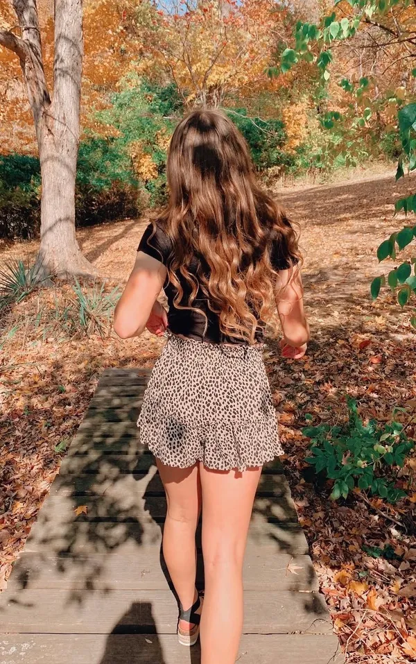 Vanilla Star Jeans Leopard Print Skort - Image 3