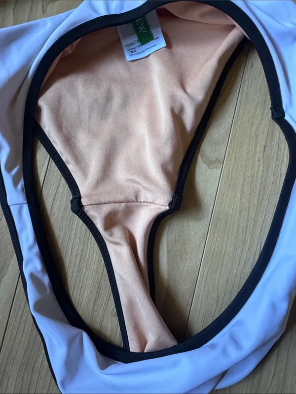 J. Crew White Bikini with Black Trim - Image 2