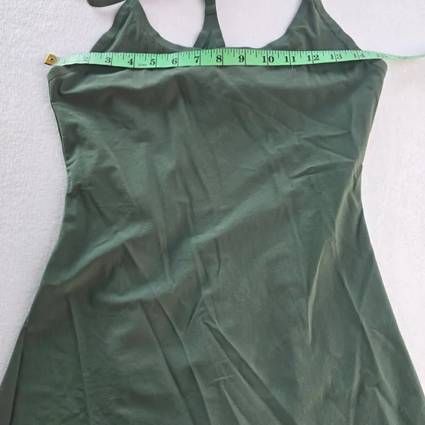Outdoor Voices‎ Exercise Dress Forest Green Racerback Built-in Shorts Pockets XS - Image 8