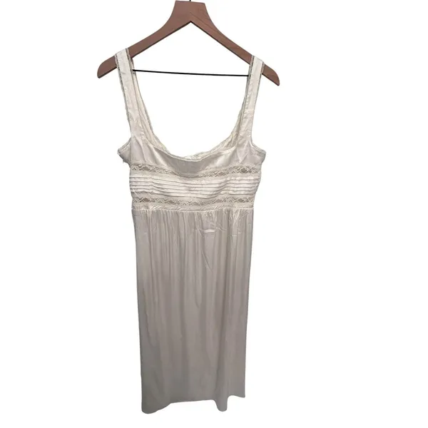House of CB Illiana scalloped-trim bodice-top stretch-silk maxi dress Large plus - Image 6