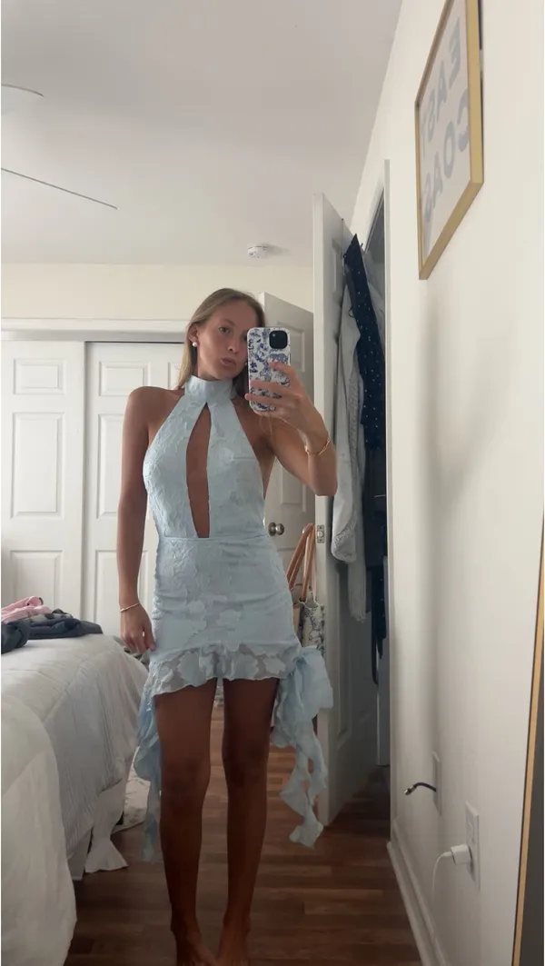 EGO Dress high neck cut-out mini dress - Image 2
