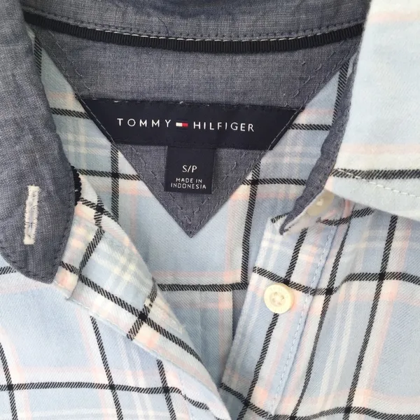 Tommy Hilfiger Plaid Long-sleeved Shirt S - Image 2